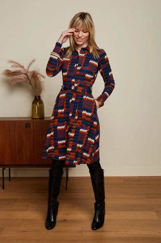 Special Promotion KING LOUIE Streeple Blue Sheeva Clark dress