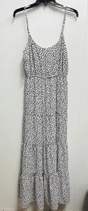 Exclusive Deal Dress Casual Maxi By Michael By Michael Kors In Black & White, Size: M
