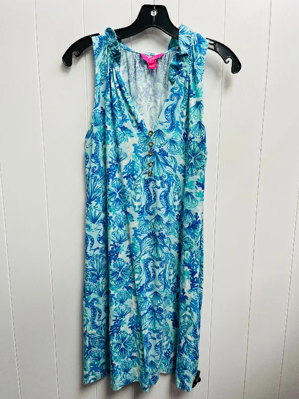 Deal of the Week Dress Designer By Lilly Pulitzer In Blue & Green, Size: S