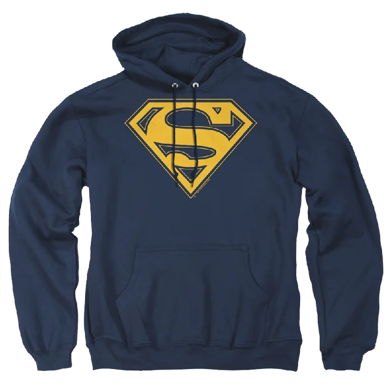 Superman Maize & Blue Shield - Pullover Hoodie