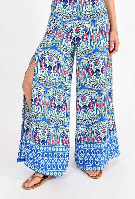 spaghetti strap dressMolly Bracken Blue Athena Palazzo Trouser