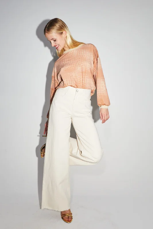 Today Only Imprevu Cream Natural Swiggy Palazzo Jeans