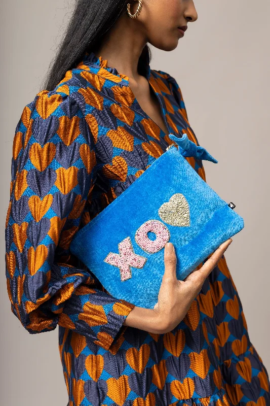 Big Discounts Emily Lovelock Directoire Blue Velvet Pochette