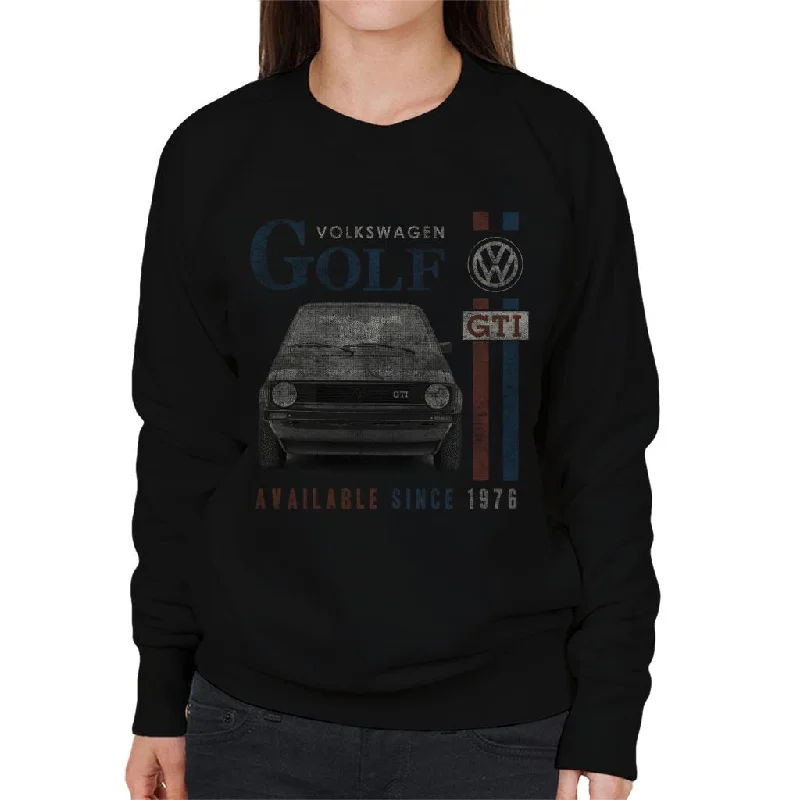 Low Prices minimaVolkswagen Golf GTI Since 1976 Distressed Women's Sweatshirt
