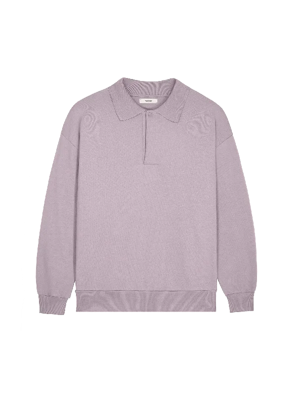 Womens DNA Heavyweight Polo Sweatshirt—raisin purple