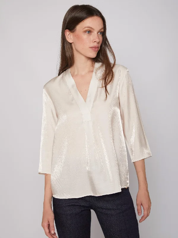Final Sale Vilagallo Leandra Exru Satin Top