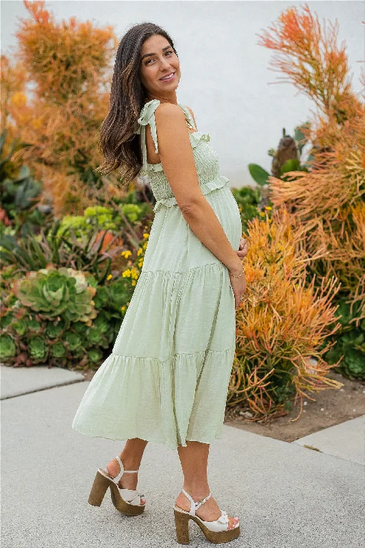 Can't Be Beat Made For Me Midi Dress - Sage