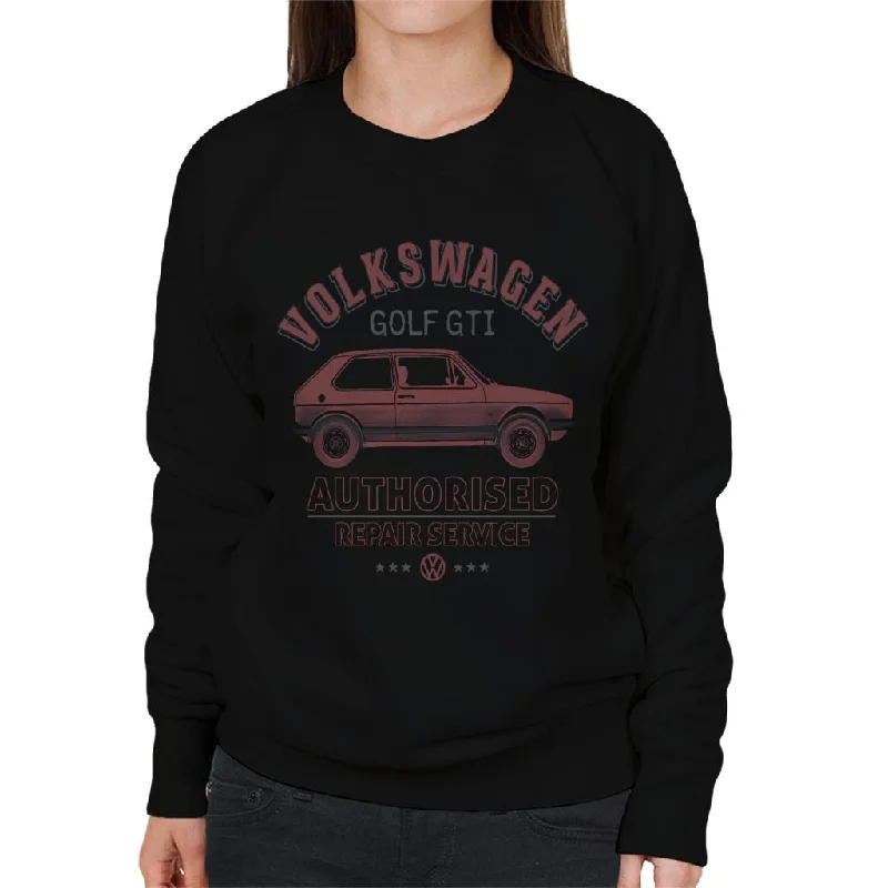 Value Deals lightweight workout sweatshirtVolkswagen Red Golf GTI Authorised Repair Service Women's Sweatshirt
