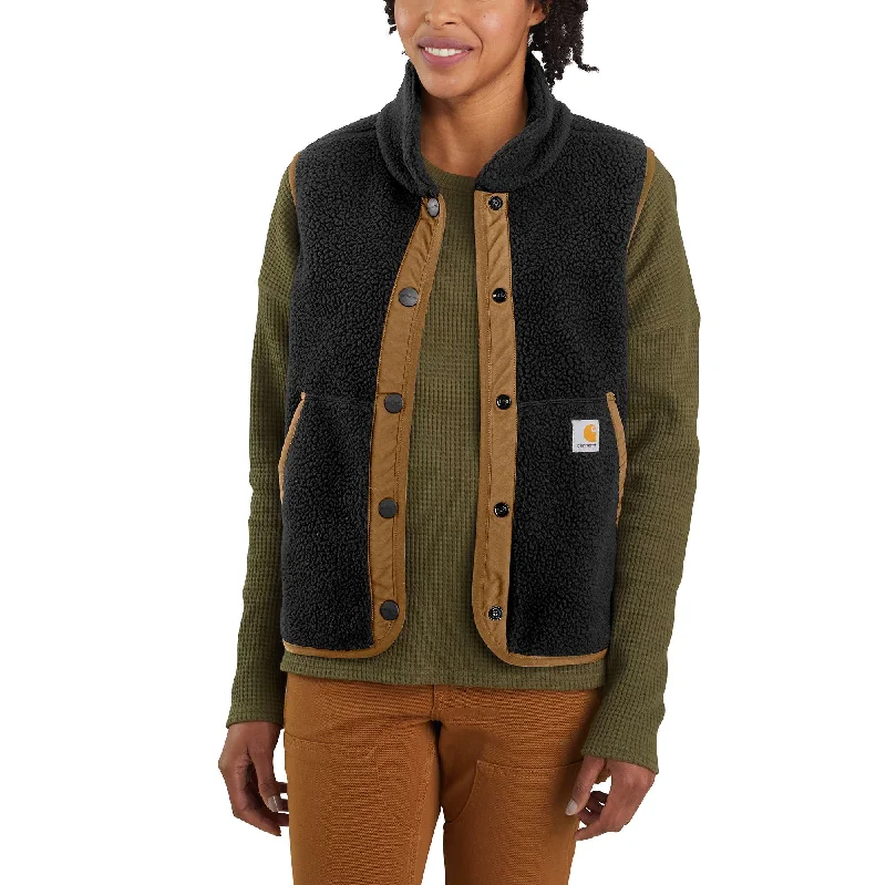 YEAR-End Clearance Relaxed Fit Fleece Snap-Front Vest