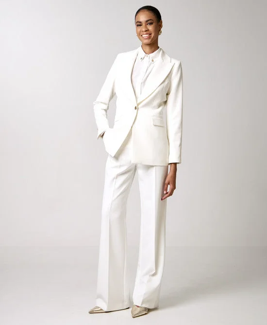 Last Chance Access Fashion White Single White Lapel Blazer