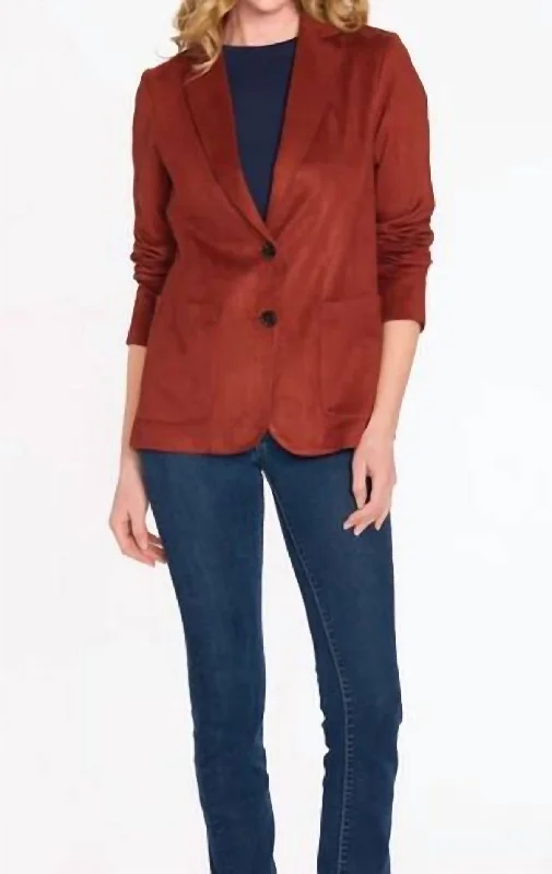 Don't Wait Blazer In Terracotta