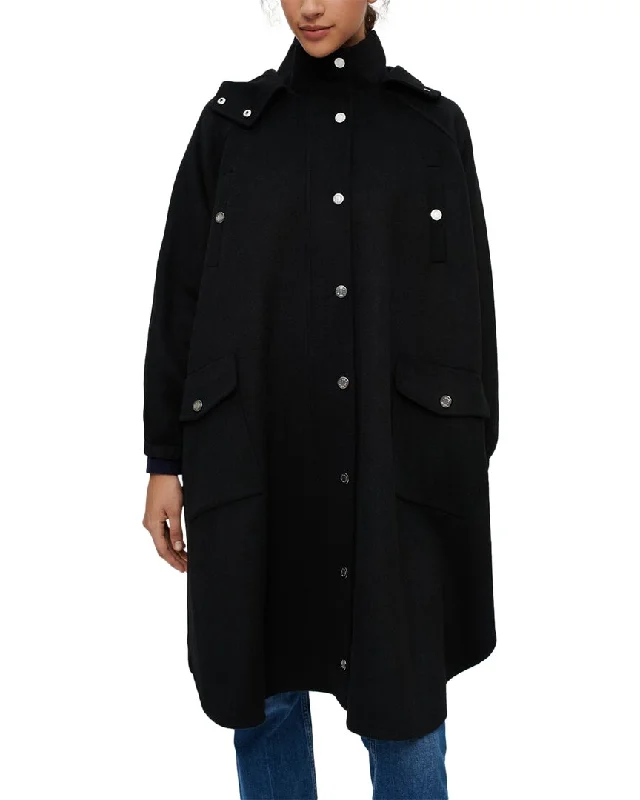 Huge Discounts Maje Gape Wool-Blend Coat