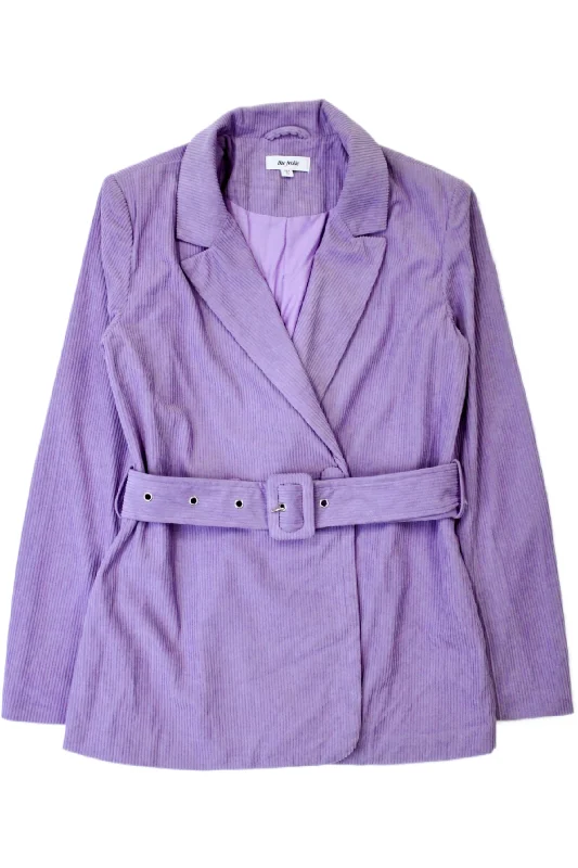 Limited Availability The Frolic - Corduroy Belted Blazer