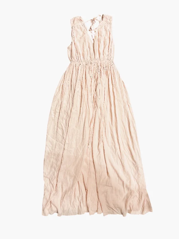 Hurry In Dress Party Long By Madewell In Peach, Size: M