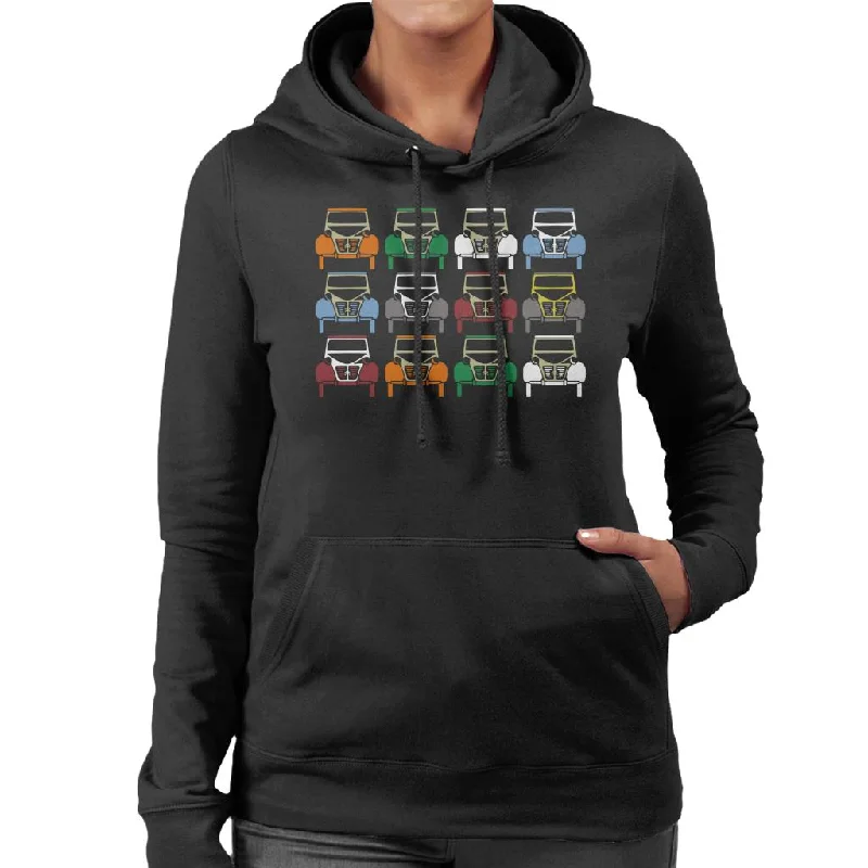 Citroën 2CV Vintage Colour Art Women's Hooded Sweatshirt