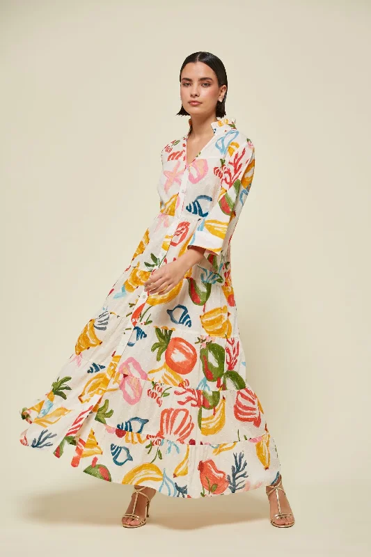 floral midi dressMd'M Multi Coloured Grace Dress