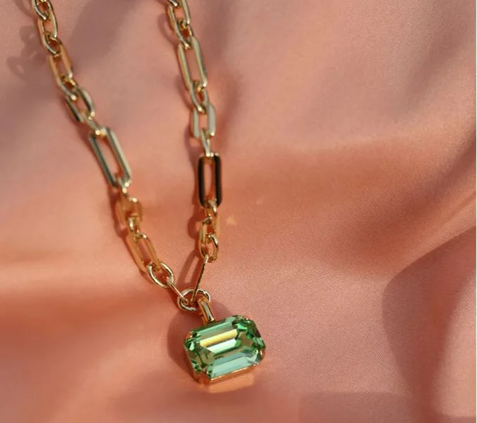 Super Bargain Caroline Svedbom Lydia Chain Peridot Necklace