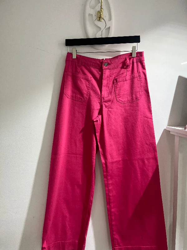 Price Blitz Md'M Candy Pink High Waisted Trousers
