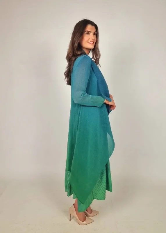 Markdowns Alquema Biscay To Fern Ombre Long Estrella Dress And Collare Old Coat