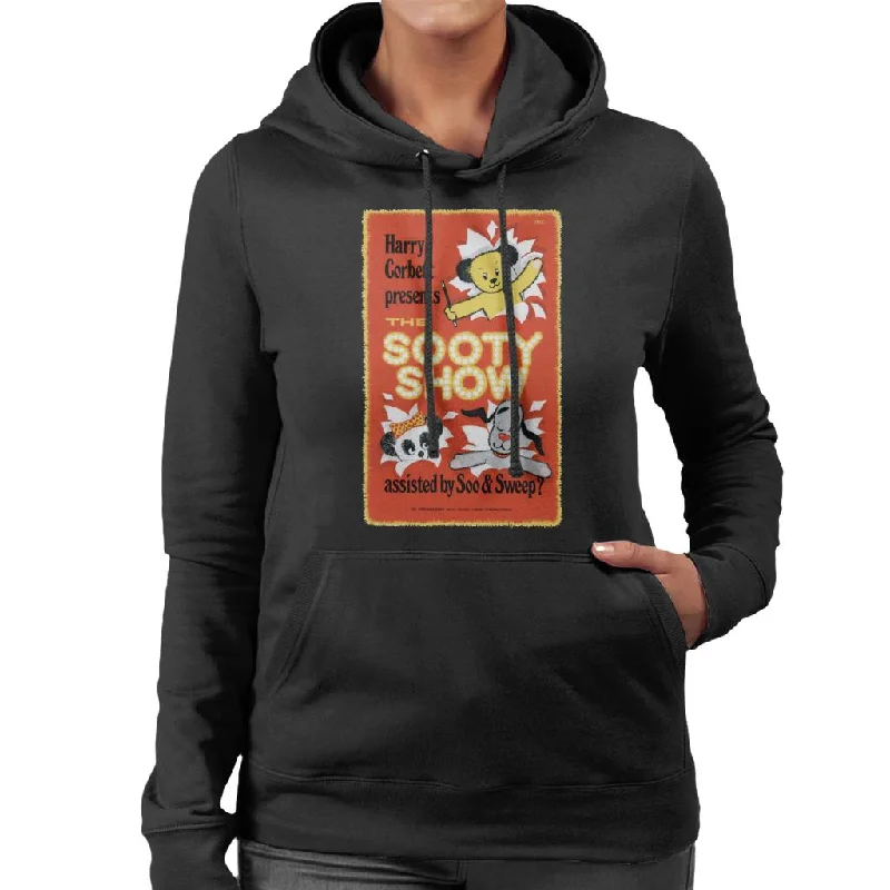 Sooty Show Retro Poster Women's Hooded Sweatshirt