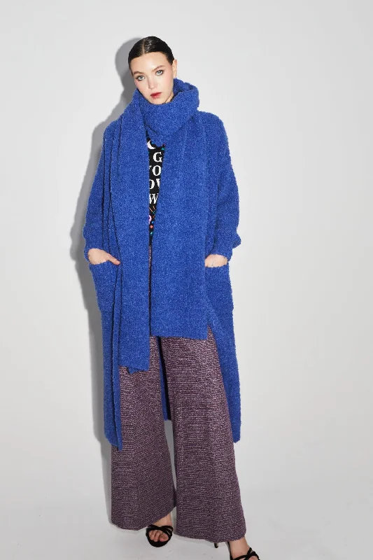 Stock Up and Save Imprevu Blue Bouclette Scarf