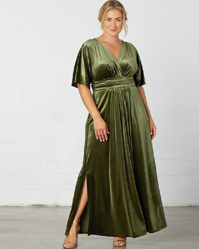 flowy dressVerona Velvet Evening Gown