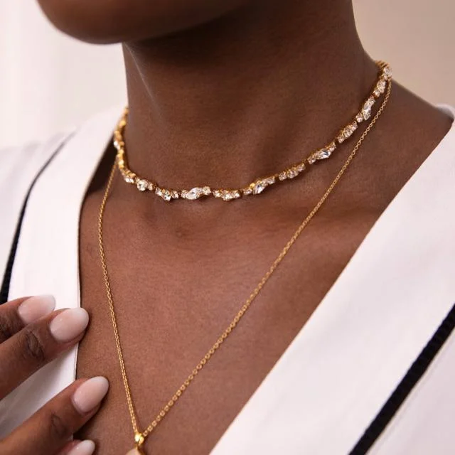Massive Deals Caroline Svedbom Golden Shadow Antonia Necklace