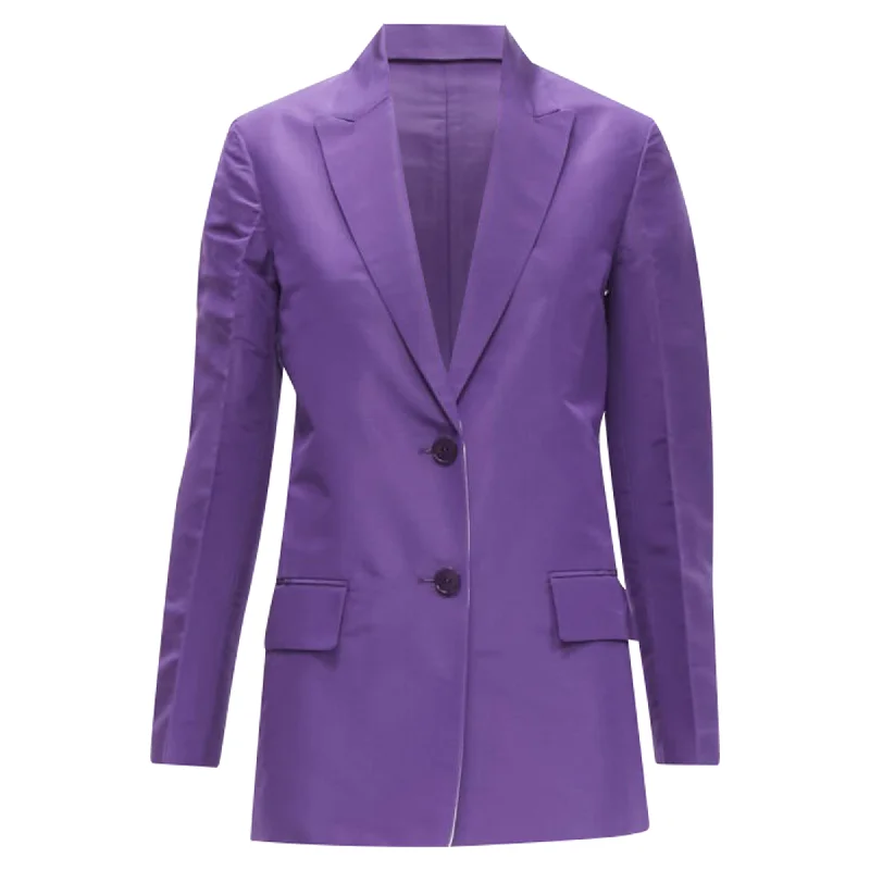 Shop and Save Valentino Garavani silk hidden waist drawstring blazer
