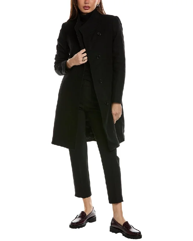 Hurry In Reiss Mia Mid-Length Wool-Blend Coat