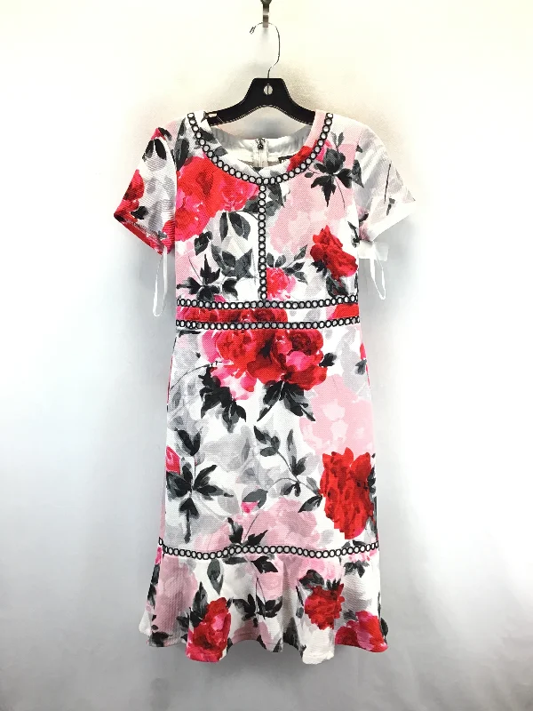 knit dressDress Designer By Karl Lagerfeld In Floral Print, Size: 2