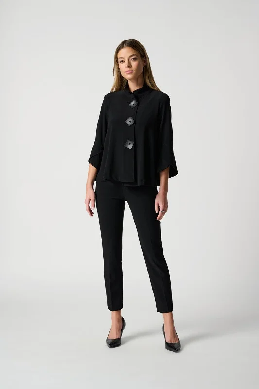 Year-End Sale Joseph Ribkoff Black Classic Cropped Pants