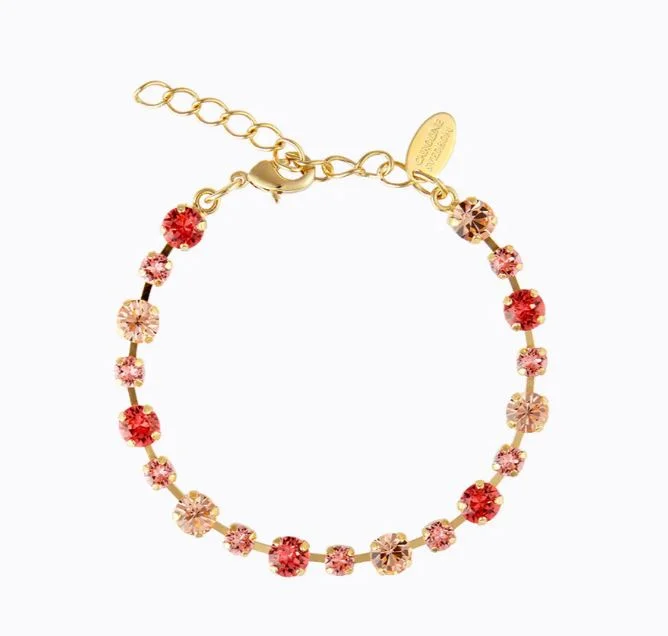 Exclusive Access Caroline Svedbom Calanthe Gold Bracelet Peach Combo