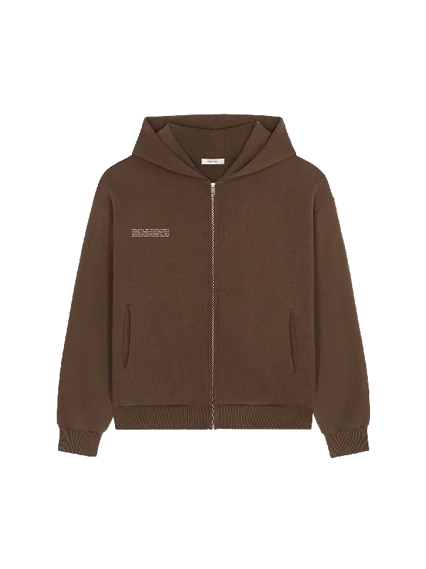 Price Rollback Womens DNA Heavyweight Zipped Hoodie—cacoa brown