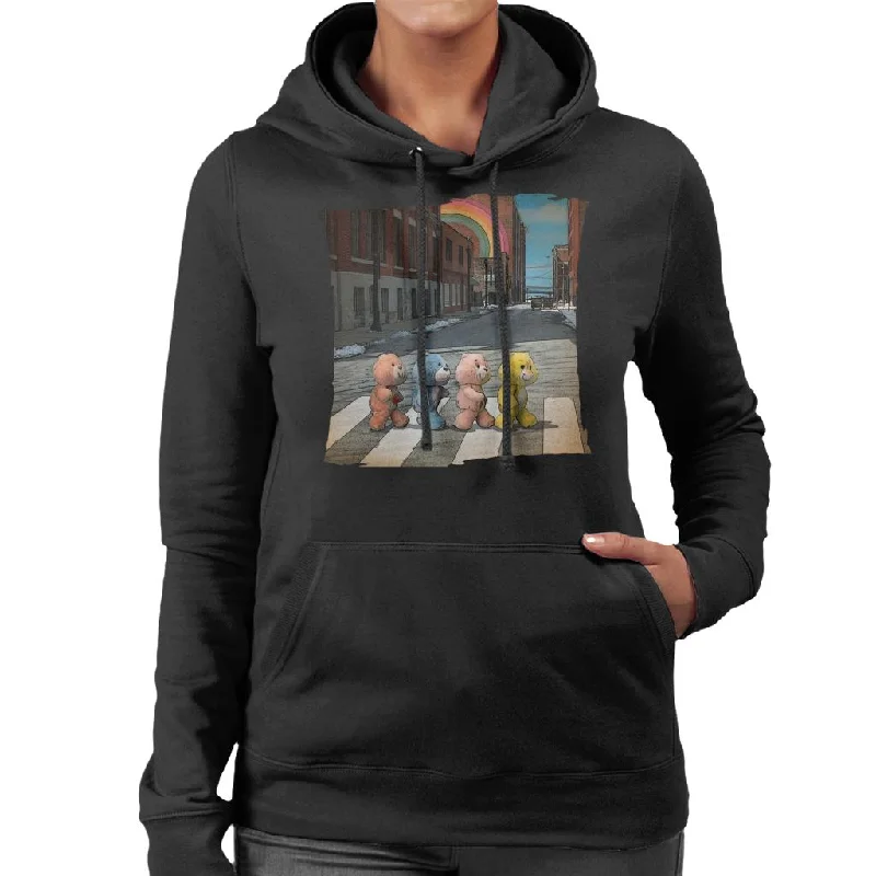Super Bargain Care Bears Zebra Crossing Women's Hooded Sweatshirt