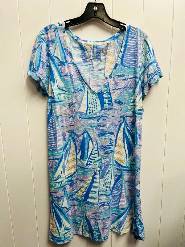 Hurry In Dress Designer By Lilly Pulitzer In Blue, Size: M
