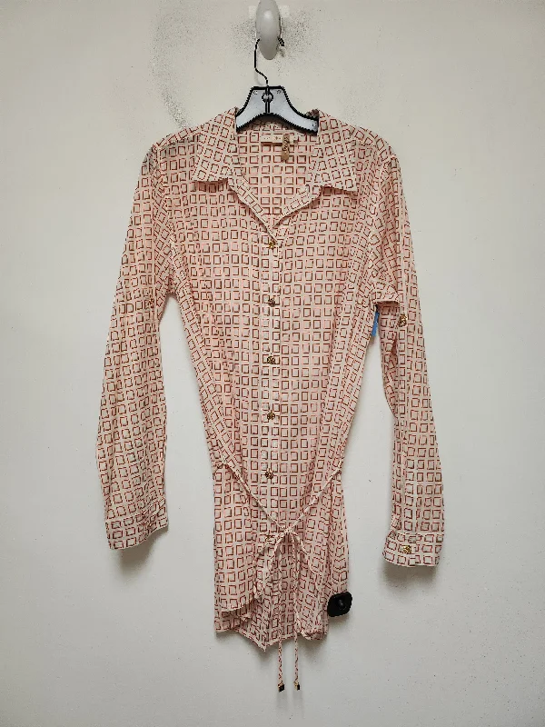 Grand Opening Sale Dress Designer Short By Tory Burch In Geometric Pattern, Size: L