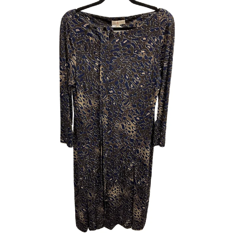 Mega Sale Dress Designer By Tory Burch In Blue & Brown, Size: Xl