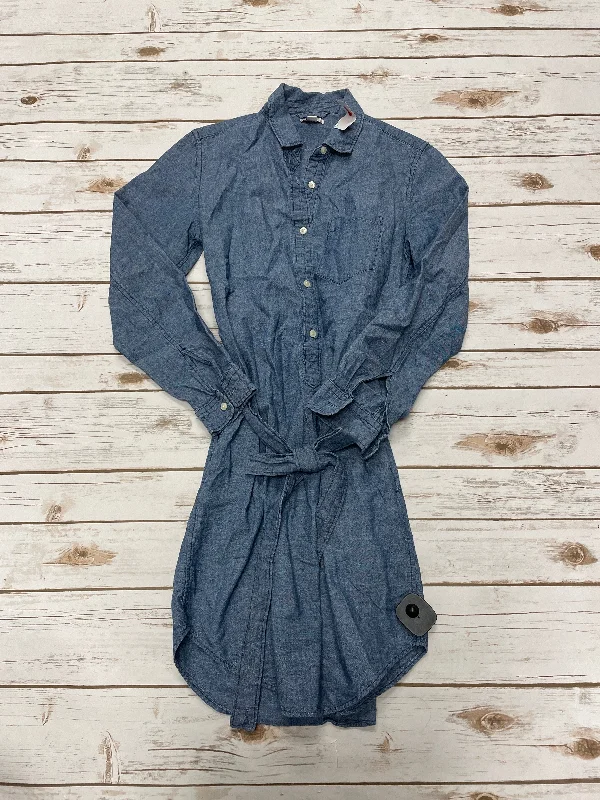 Price Drop Dress Casual Short By Gap In Blue, Size: S