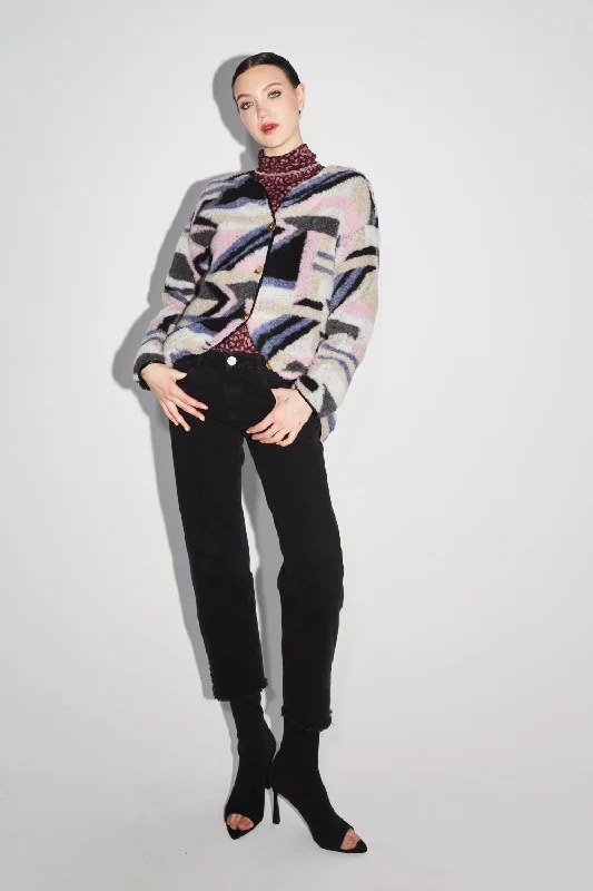 One-DAY Sale Imprevu Lea Teddy Mosaic Jacket