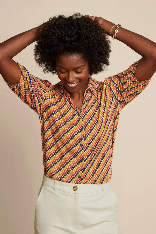 Discount Deals KING LOUIE Steeple Blue Blouse