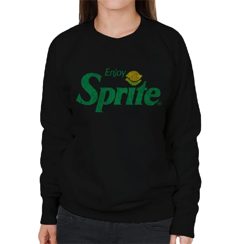 Blowout Deals urban workout sweatshirtEnjoy Sprite Distressed Logo Women's Sweatshirt Blowout Deals urban workout sweatshirtEnjoy Sprite Distressed Logo Women's Sweatshirt