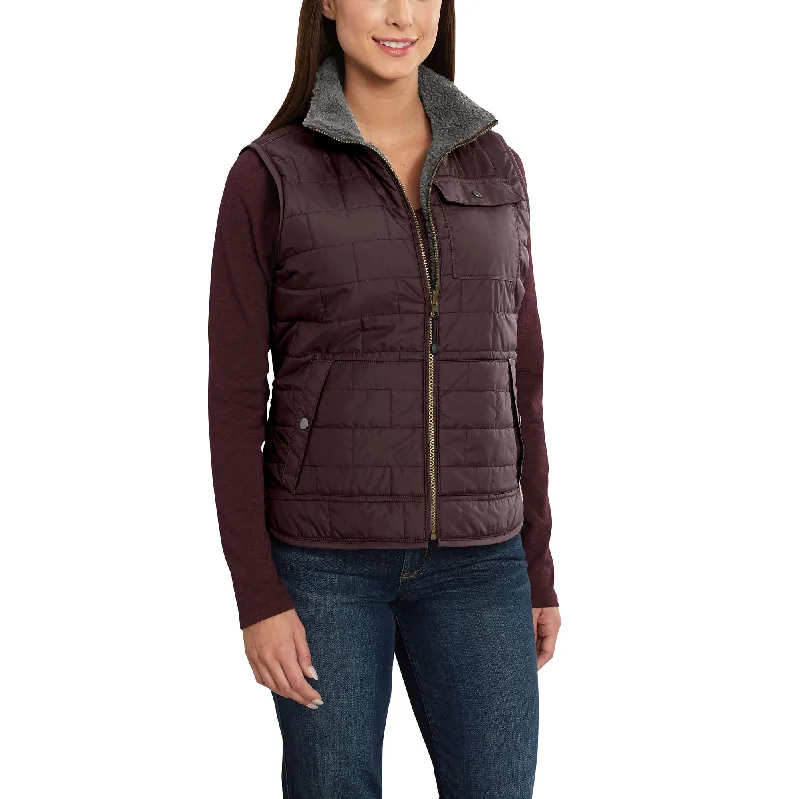 Discount Days Amoret Reversible Sherpa-Lined Vest