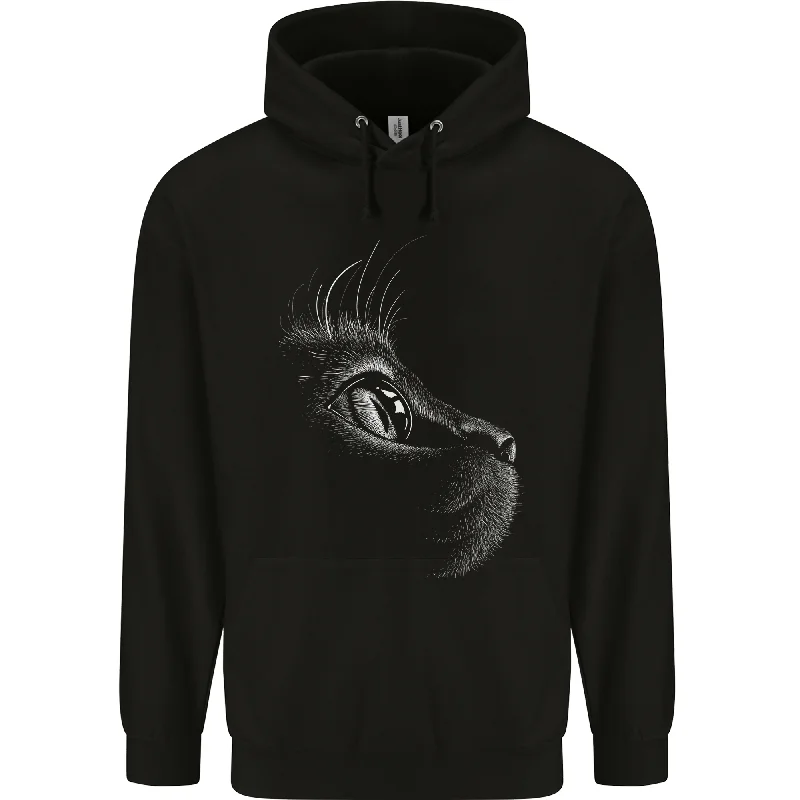 Friends and Family Sale A Cute Cat Face Mens 80% Cotton Hoodie