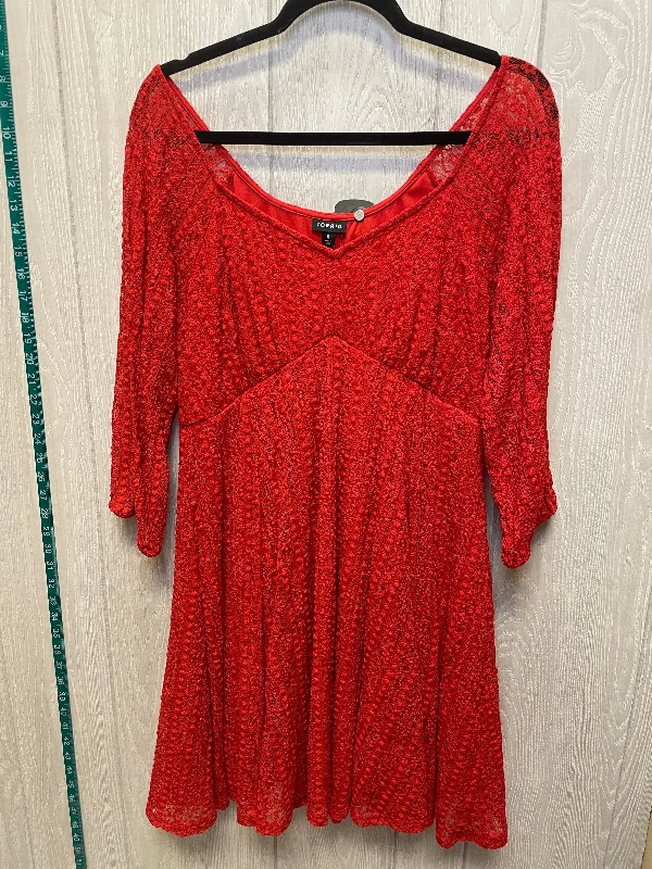 Major Savings Dress Casual Short By Torrid In Red, Size: L