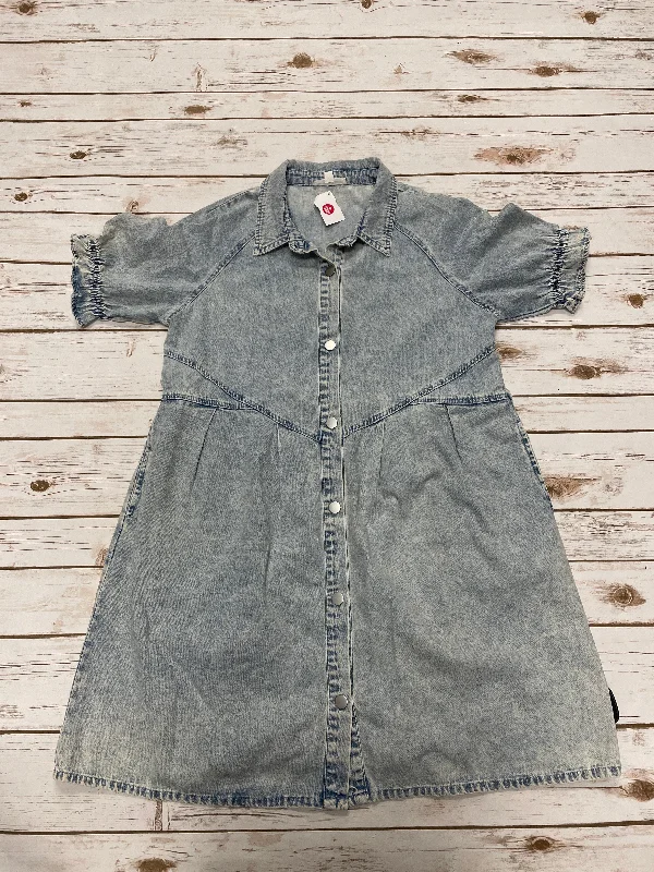 Shop and Save Dress Casual Midi By Newbury Kustom In Blue Denim, Size: L