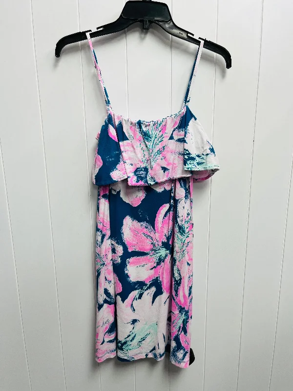 Doorbuster Deal Dress Designer By Lilly Pulitzer In Blue & Pink, Size: Xs