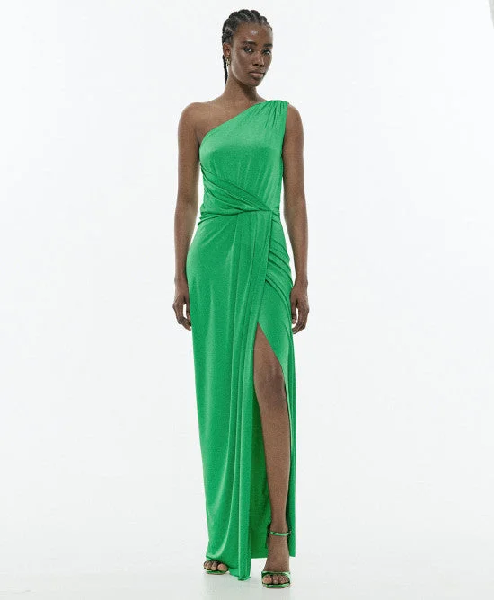 Sale Event Access Green One Jersey Dress With Pleats