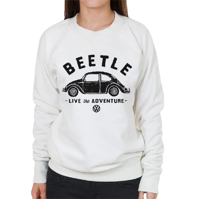 Bonus Savings urban activewear hoodieVolkswagen Beetle Black Live The Adventure Women's Sweatshirt Bonus Savings urban activewear hoodieVolkswagen Beetle Black Live The Adventure Women's Sweatshirt