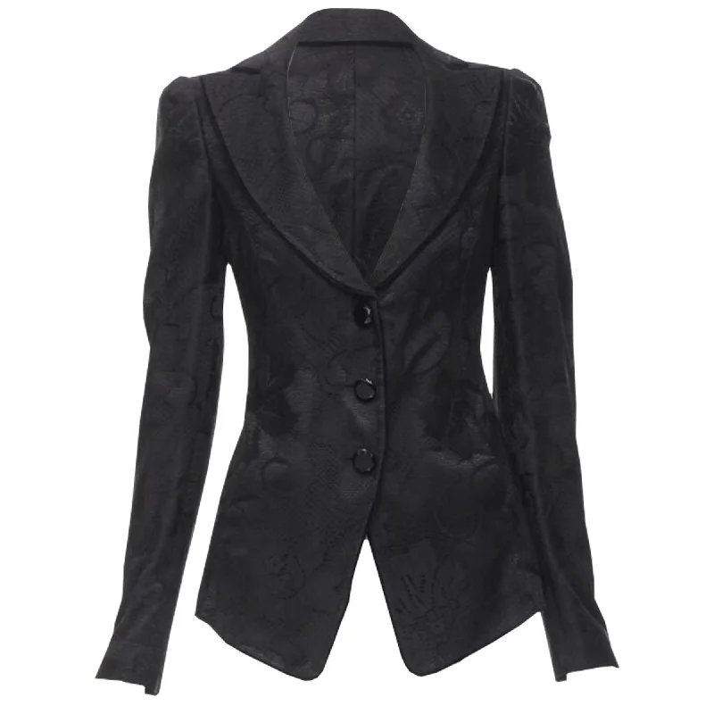 YEAR-End Clearance Emporio Armani lace jewel button blazer