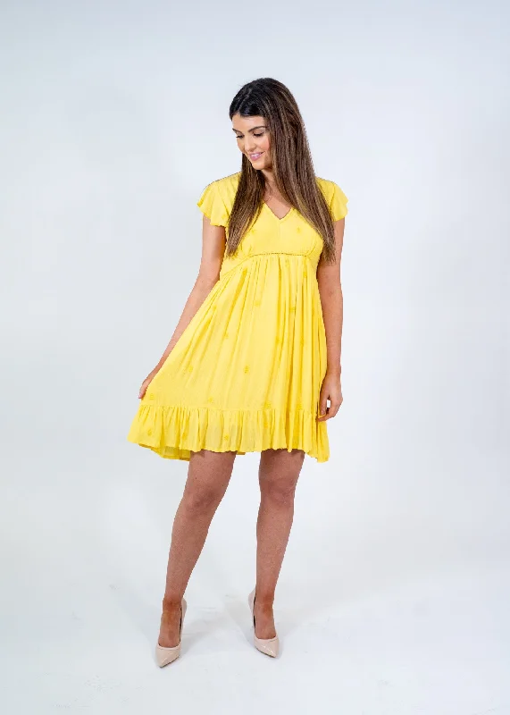 Special Savings Md'M Yellow Sun Dress
